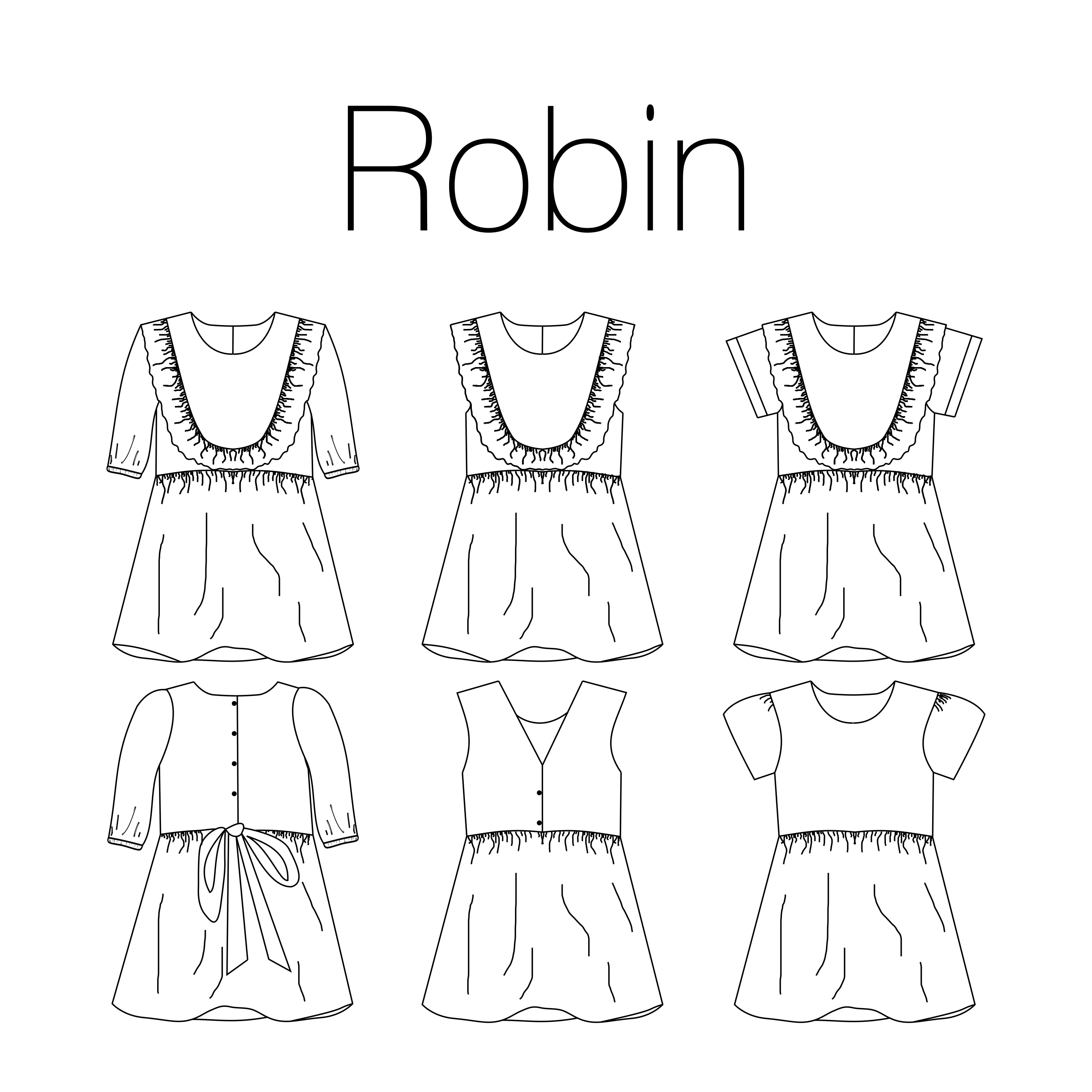 Patroon Robin jurk - Iris May