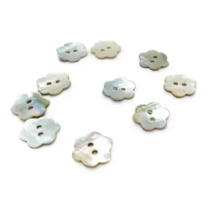 Parelmoer knopen bloemen – 20 mm