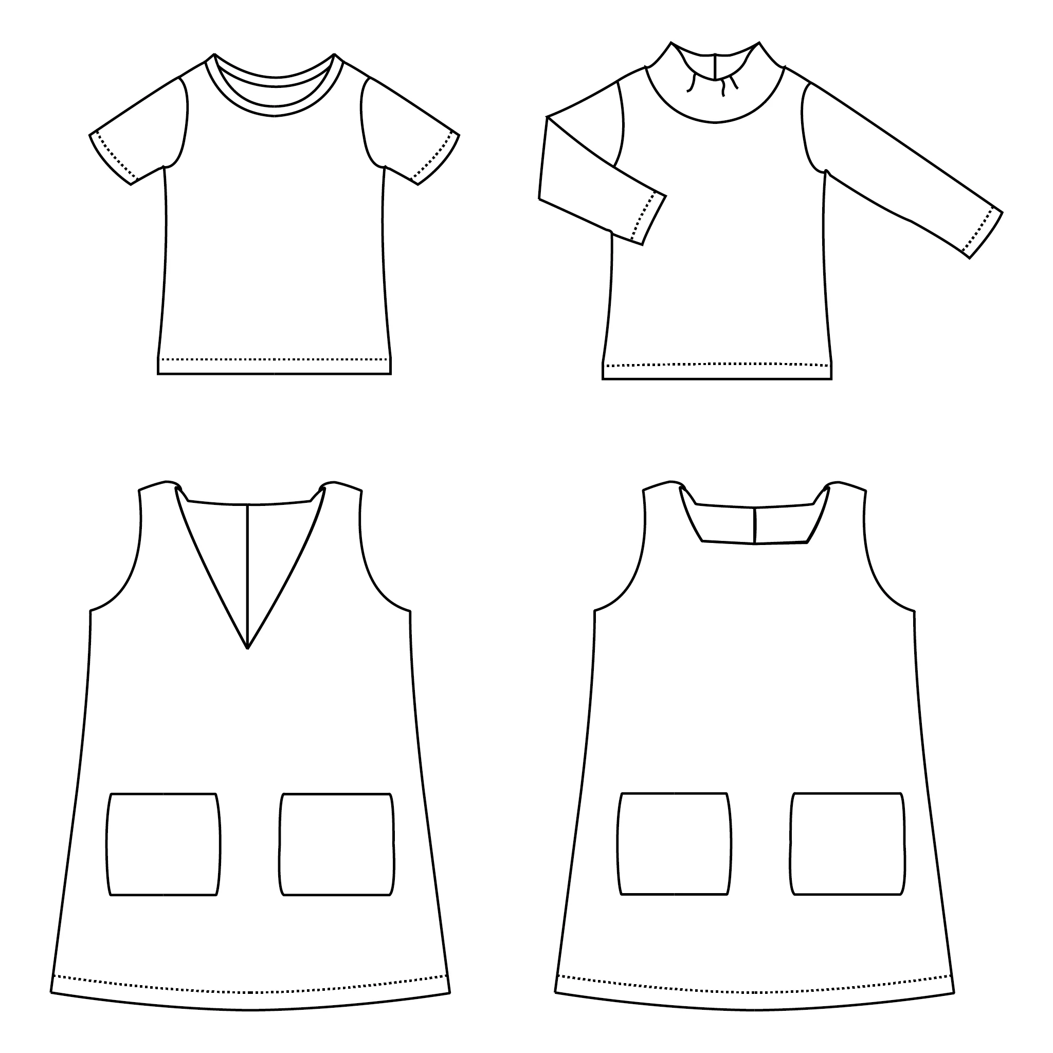 Patroon Irene overgooier en shirt – Bel’Etoile