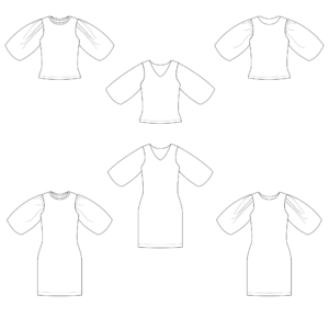 Gaëlle top en jurk voor dames & tieners - Bel'Etoile