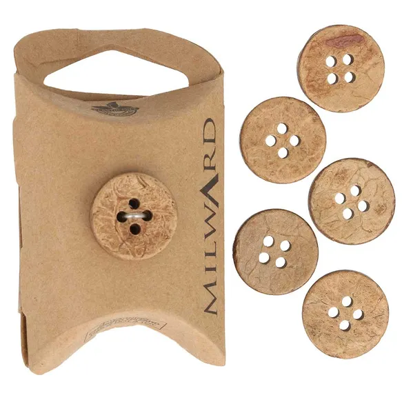 Milward kokosknopen – 18 mm - 6 stuks