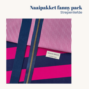 Naaipakket fanny pack - strepenliefde