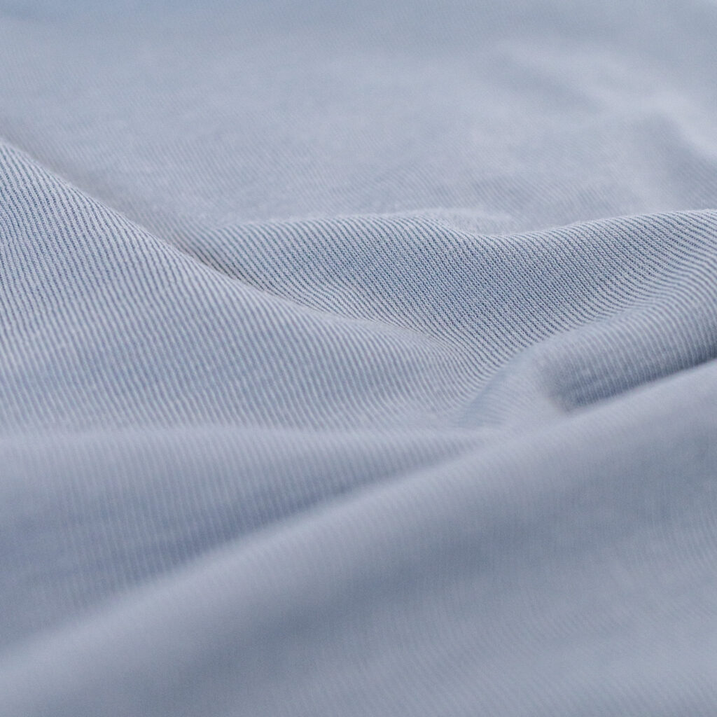 Merino wolzijde - dusty blue