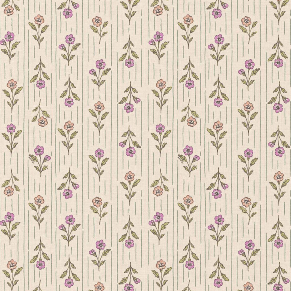 Poplin katoen – aesa roze ecru