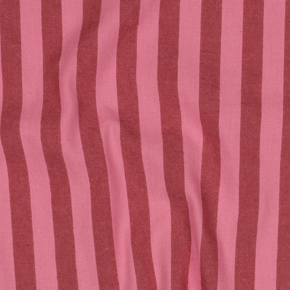 Yarn dyed katoen – strepen mauve