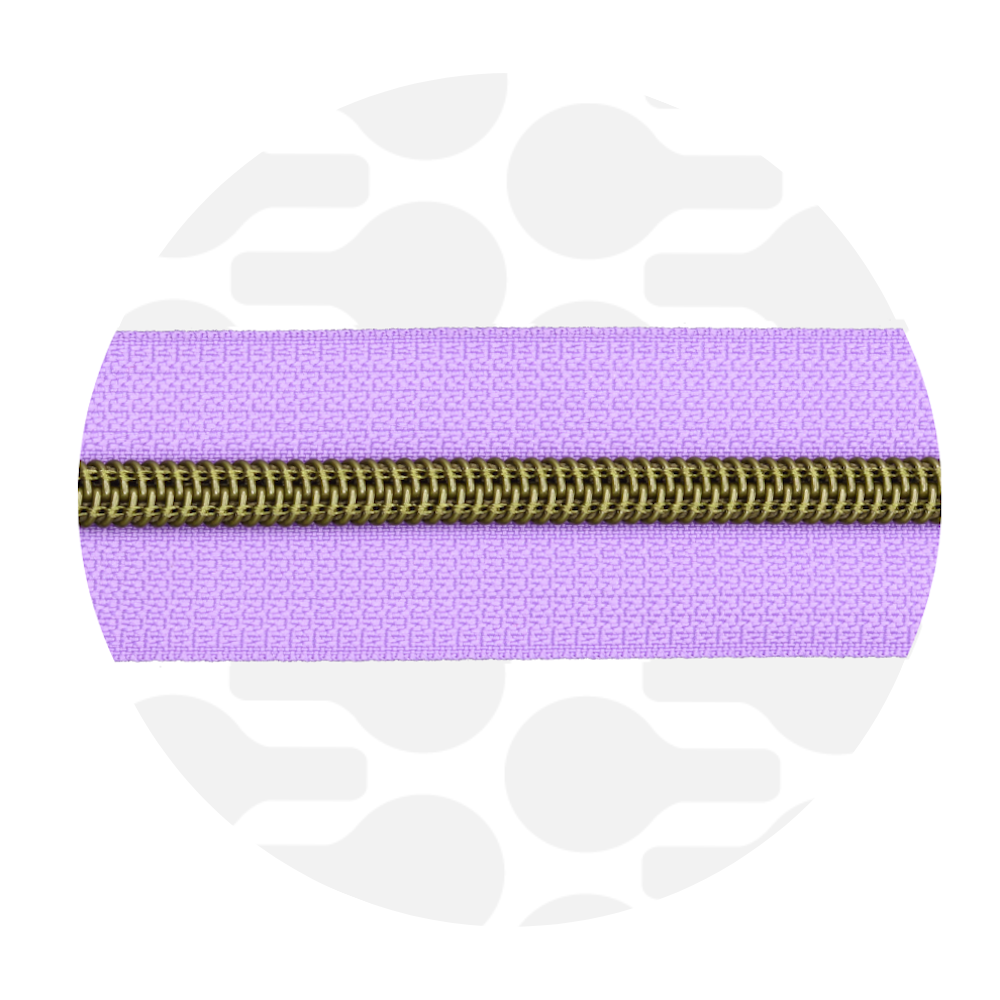 Zipper Zoo – Rits frosted lilac - 1 meter