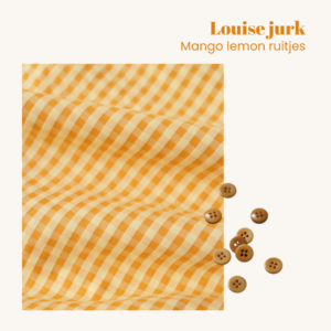 Naaipakket Louise jurk - mango lemon