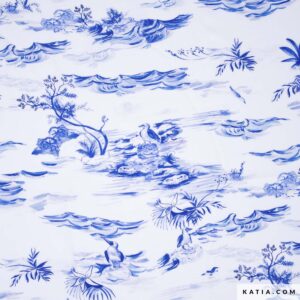 Katia - Viscose blauwe vogels