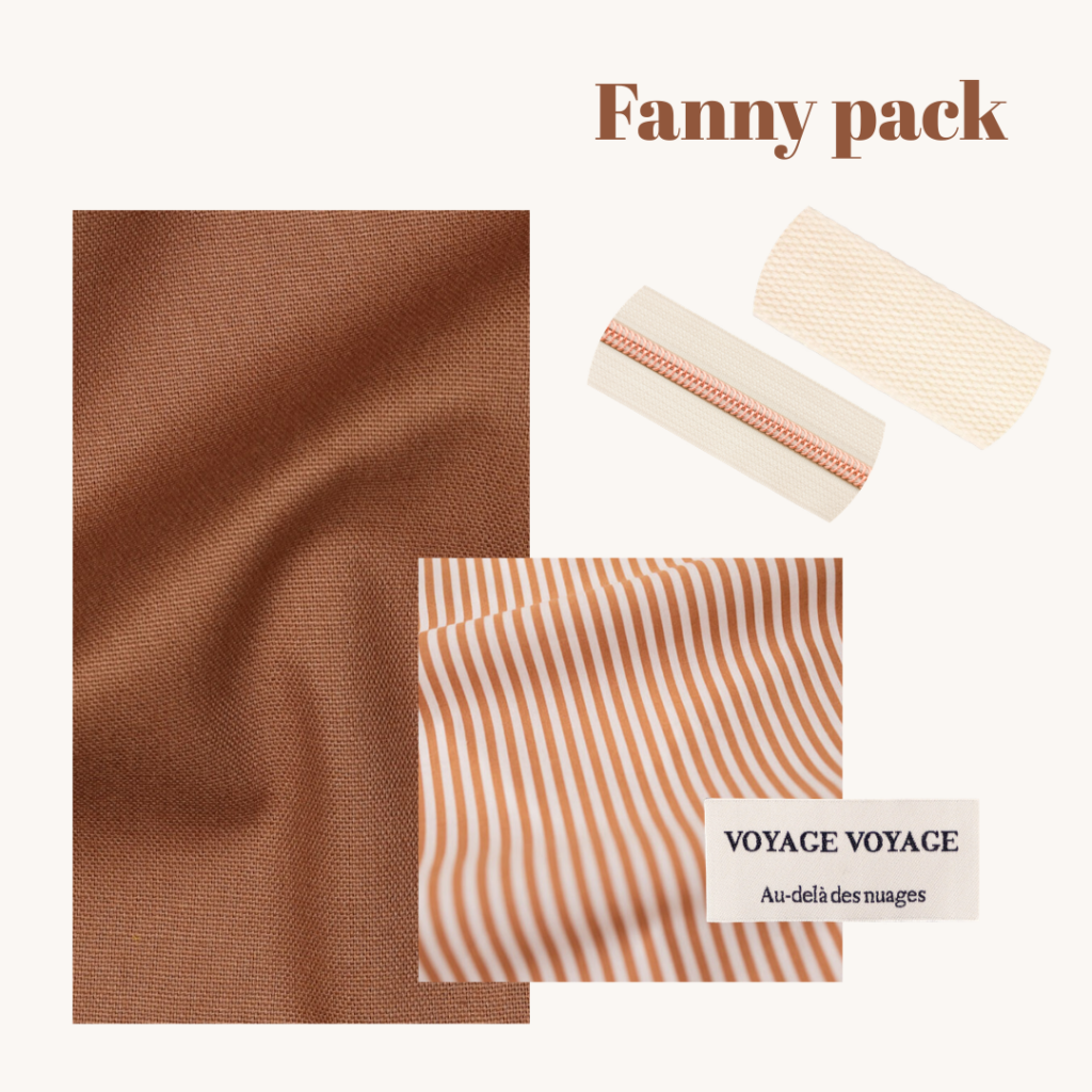 Naaipakket fanny pack - spice strepen