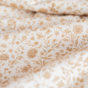 Rib jersey vintage bloemen