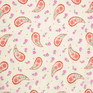 Hydrofiel - roze paisley bloemen