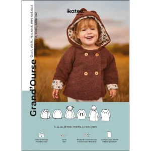 Ikatee - Patroon Rand'ourse baby jas, vest en badcape